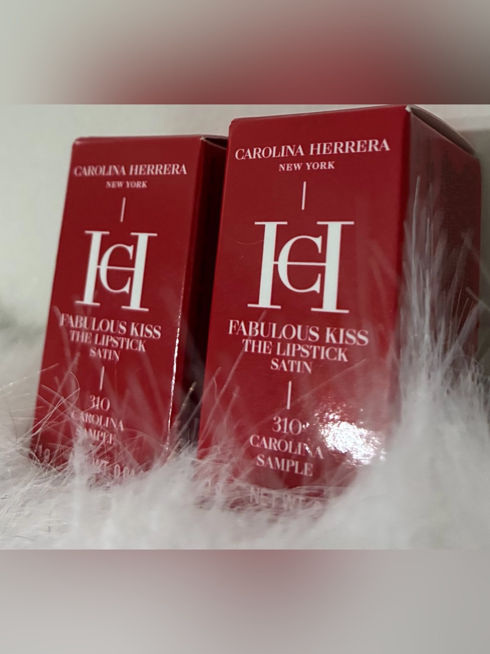 Carolina Herrera Fabulous Kiss Satin Lipstick - 310 Carolina 2-Pack